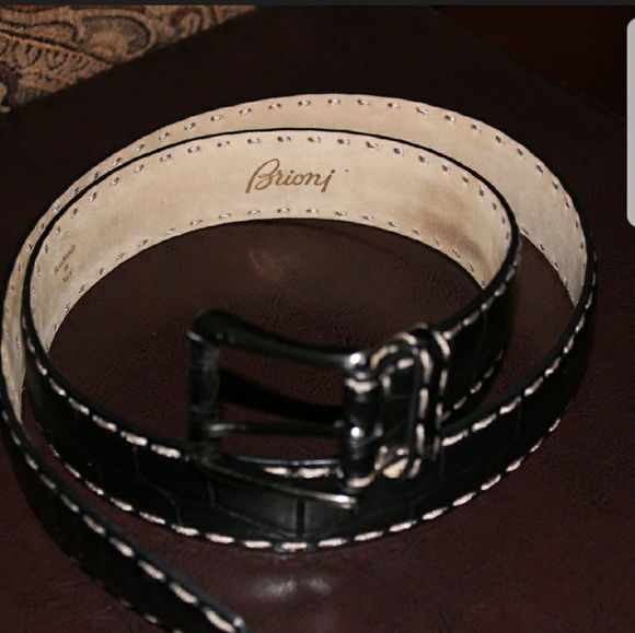 $995 NWOT BRIONI Italy Handmade Genuine ALLIGATOR - Picture 1 of 8
